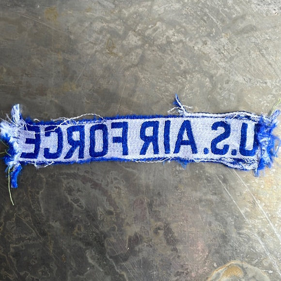 U.S. AIR FORCE blue tape patch, vintage - Picture 3 of 11
